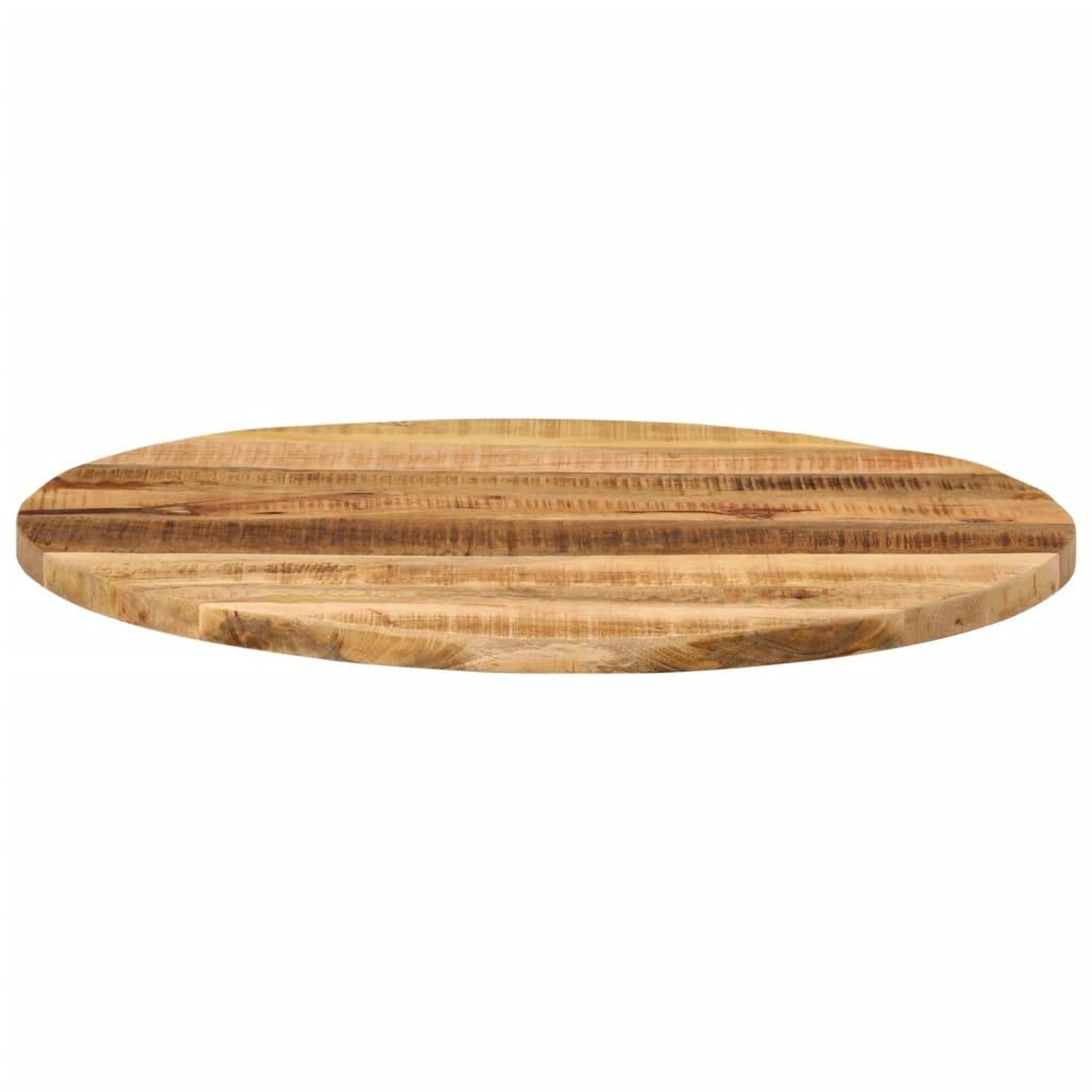 Voir la diapositive 3 : VIDAXL Dessus de table Ø 90x2,5 cm rond bois massif de manguier brut