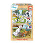 Voir la diapositive 1 : EDUCA BOIS DISNEY ANIMALS - DALMATIENS + ARISTOCHATS - 2 puzzles en bois