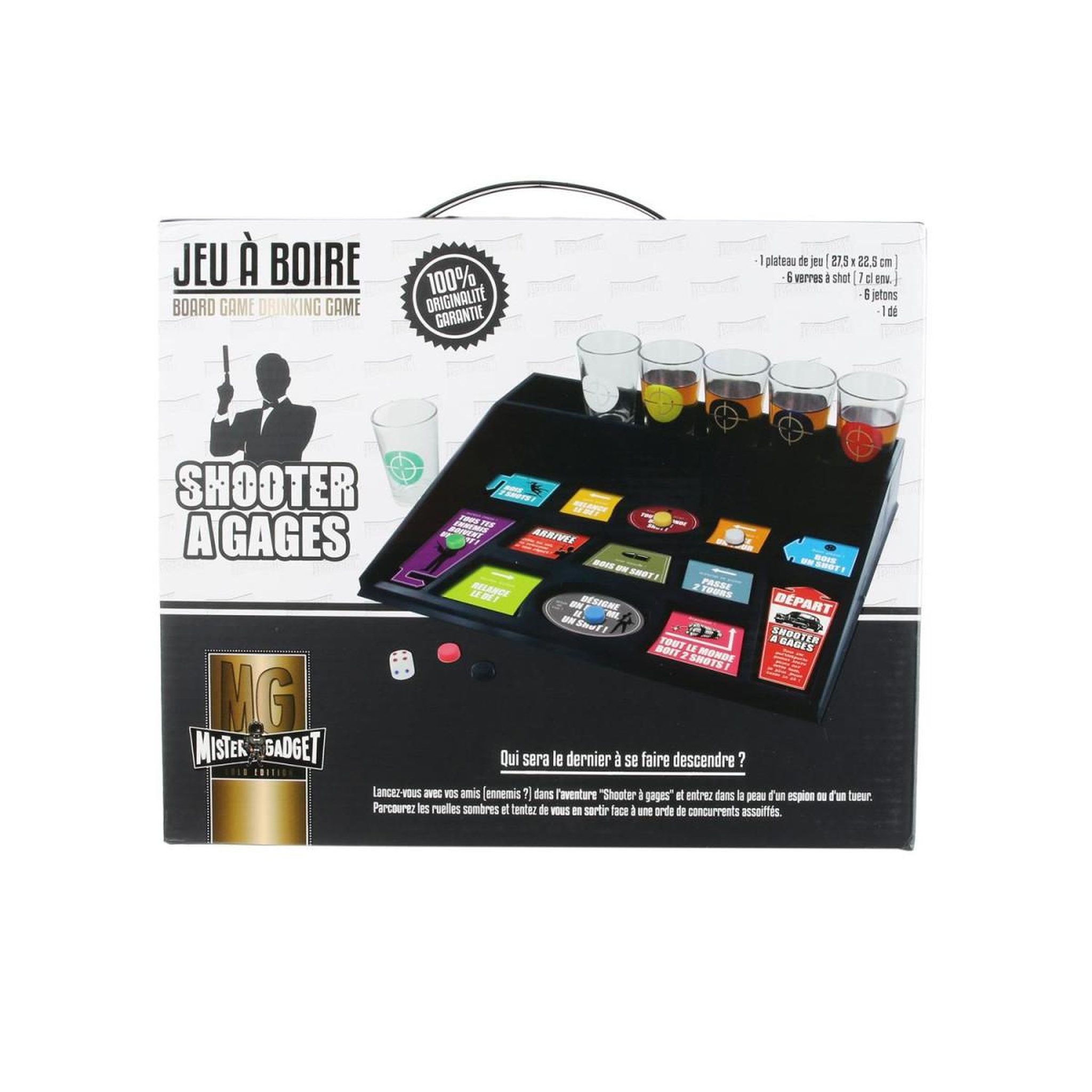 Voir la diapositive 4 : MISTER GADGET Jeu à boire  6 shooters à gages  27cm multicolore