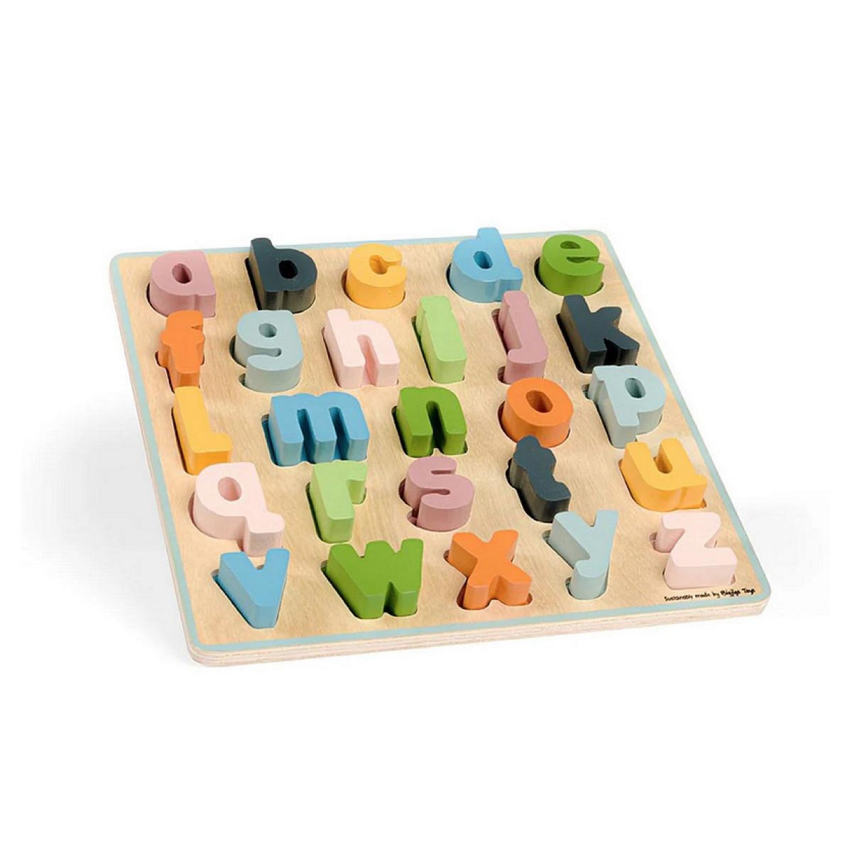 BIGJIGS Puzzle encastrement alphabet minuscules en Bois