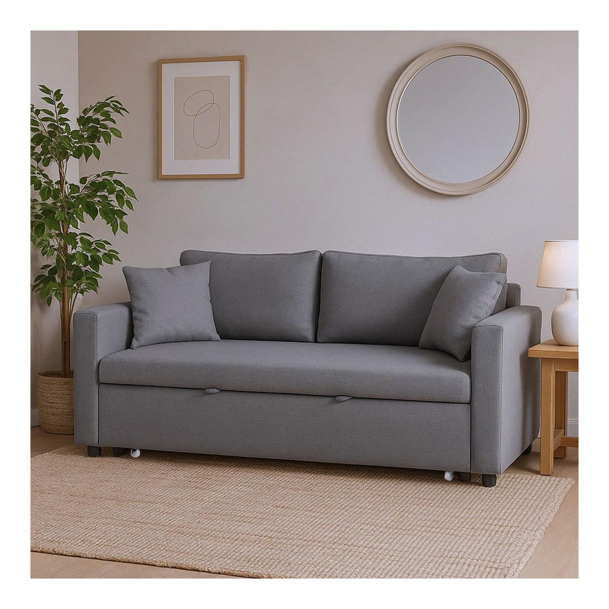 Voir la diapositive 6 : Paris Prix Canapé 3 places convertible  zolan  194cm gris
