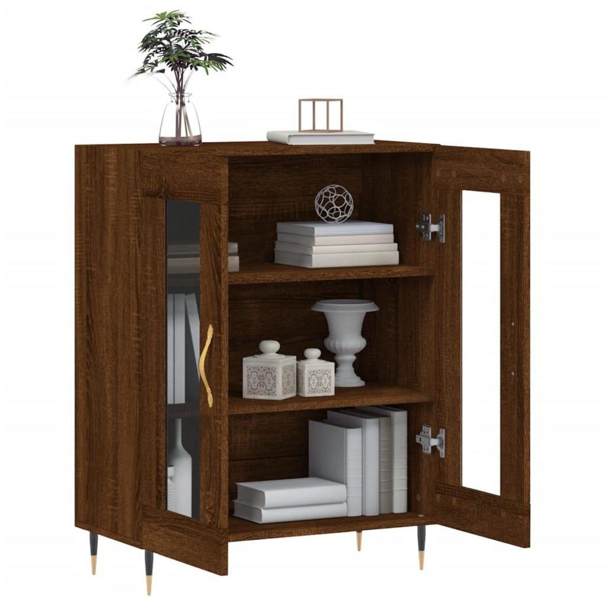 VIDAXL Buffet chene marron 69,5x34x90 cm bois d'ingenierie