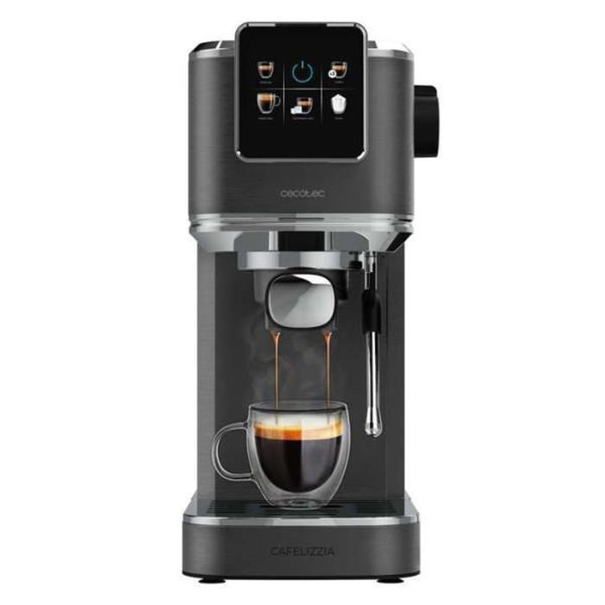 CECOTEC Machine a Cafe  - CECOTEC - Cafelizzia ColdBrew - 1350 W - 20 bars - 1,2 L - Noir