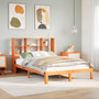 Voir la diapositive 1 : VIDAXL Lit bibliotheque sans matelas cire marron 135x190 cm pin massif