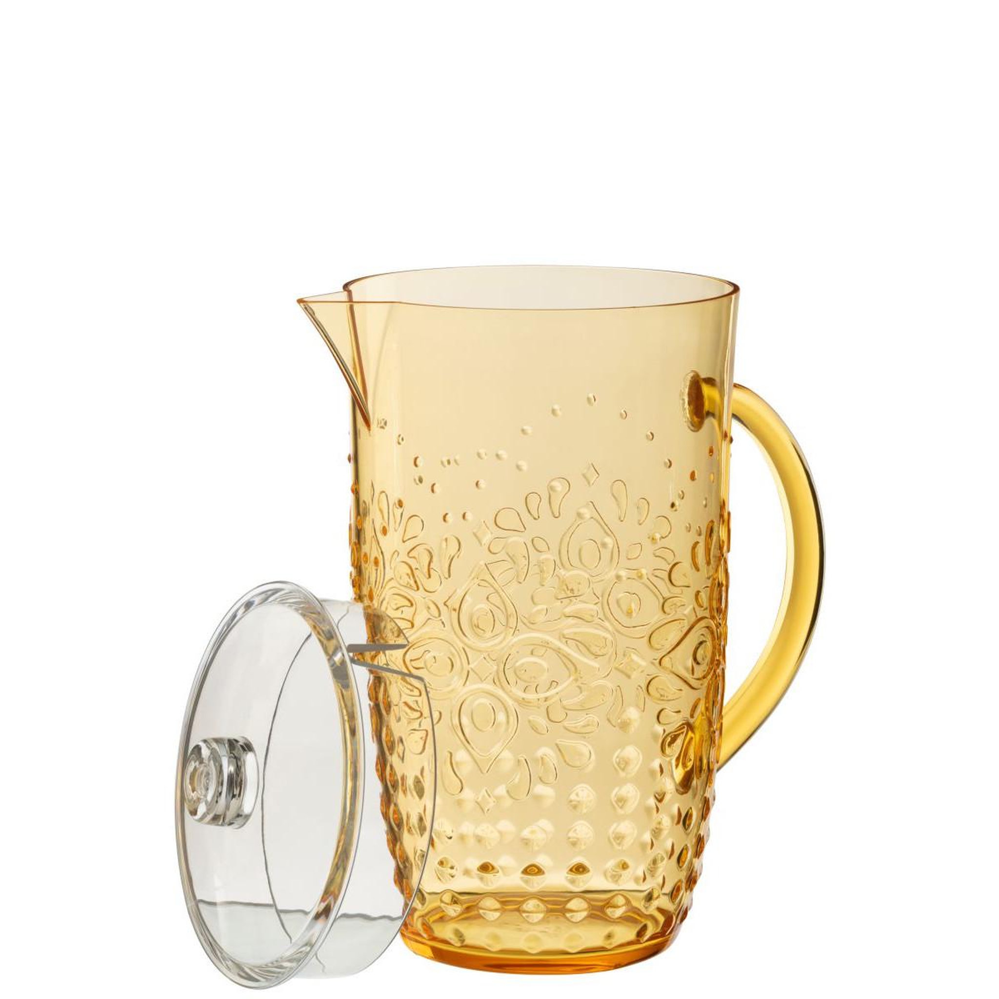 Voir la diapositive 2 : J-LINE Carafe réutilisable  barbra  2,5l jaune
