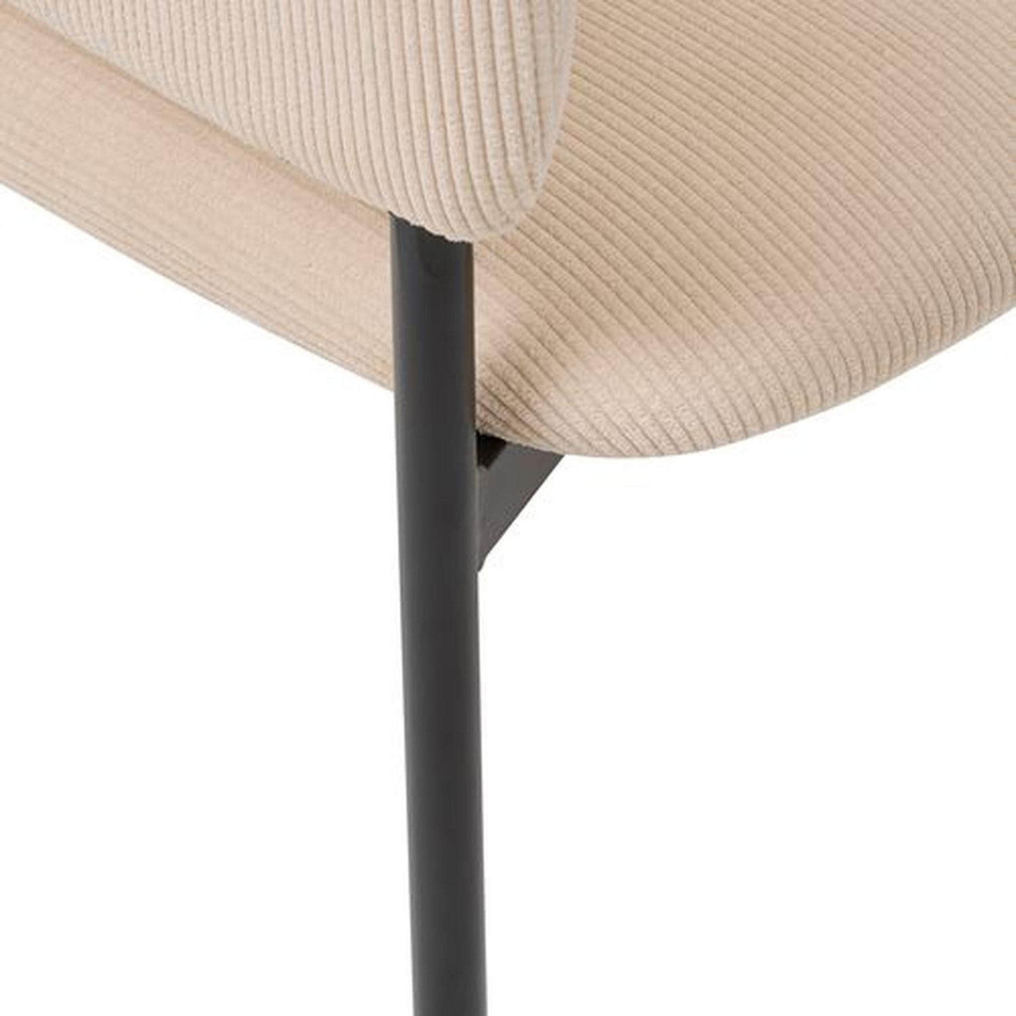 Voir la diapositive 4 : ATMOSPHERA Lot de 2 fauteuils à diner en velours SOLEA