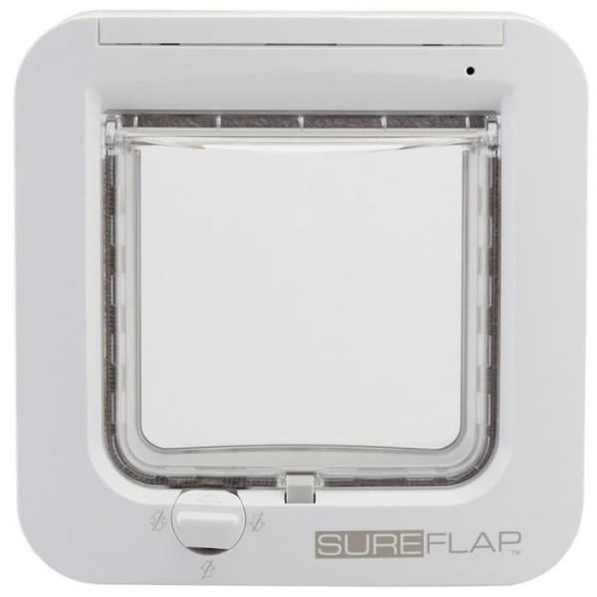 Voir la diapositive 2 : NO BRAND SUREFLAP Chatiere a puce électronique - Blanc - 142 mm x 120 mm (Mémorisation d'un maximum de 32 puces)