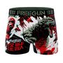 Voir la diapositive 3 : FREEGUN Lot de 4 boxers homme Pop Art Style