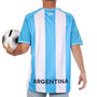 Voir la diapositive 2 : SPORTZONE Argentine Maillot Supporter Bleu/Blanc Mixte Sport Zone