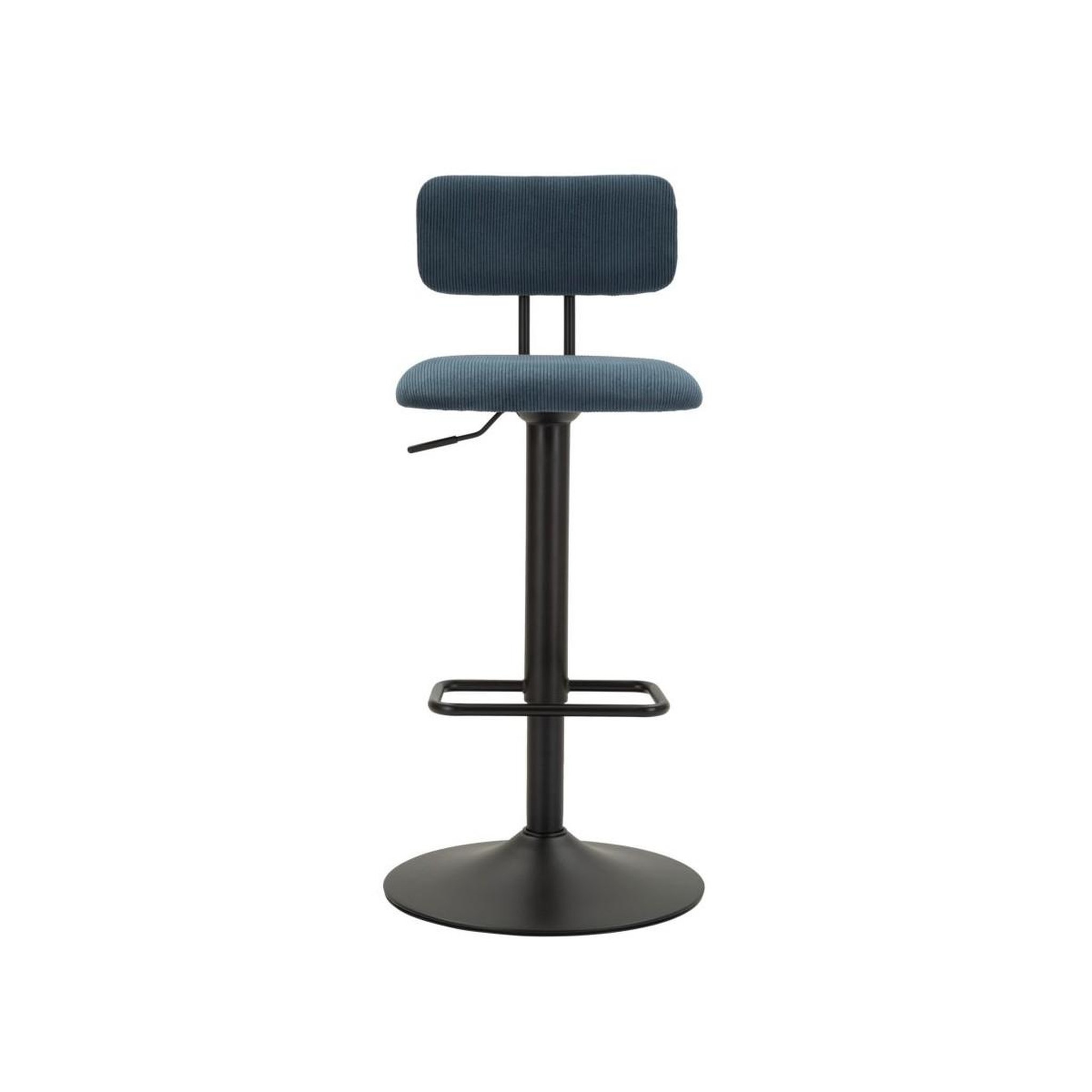 Voir la diapositive 3 : Paris Prix Lot de 2 chaises de bar réglable  destiny  85-106cm noir & bleu