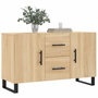 Voir la diapositive 3 : VIDAXL Buffet chene sonoma 100x36x60 cm bois d'ingenierie