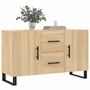 Voir la diapositive 3 : VIDAXL Buffet chene sonoma 100x36x60 cm bois d'ingenierie
