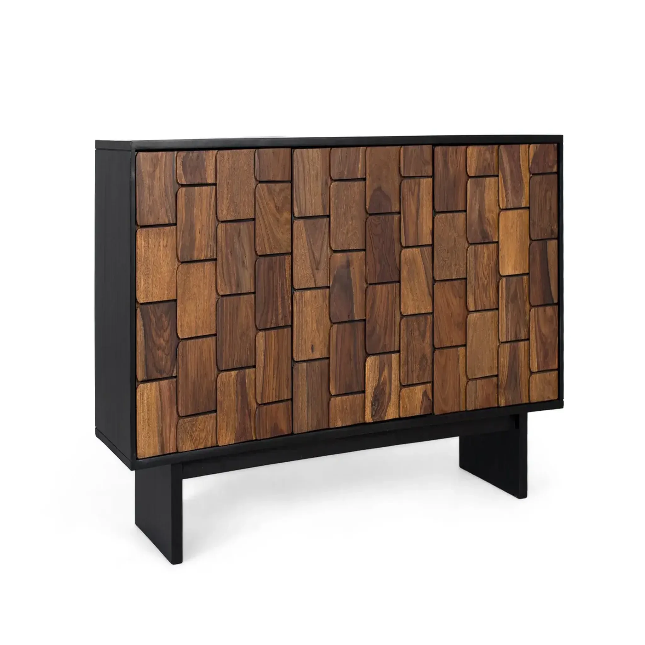 Voir la diapositive 2 : GINER Y COLOMER SL Buffet en bois de manguier 160cm style rustique ethnique moderne