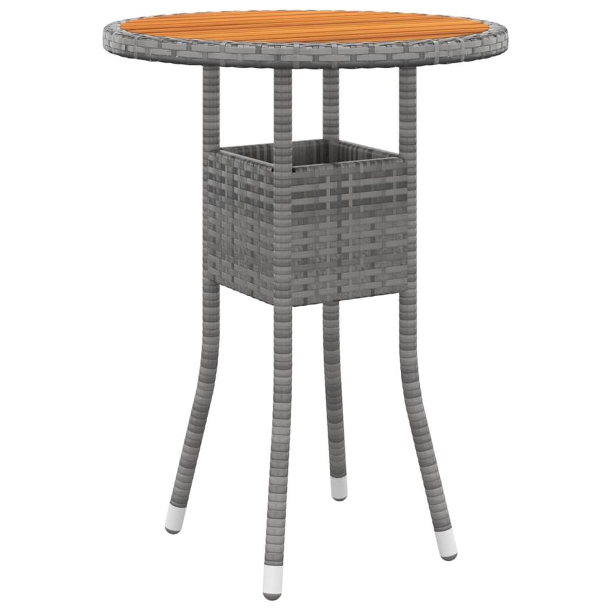Voir la diapositive 5 : VIDAXL Salon de jardin 5 pcs Resine tressee Gris