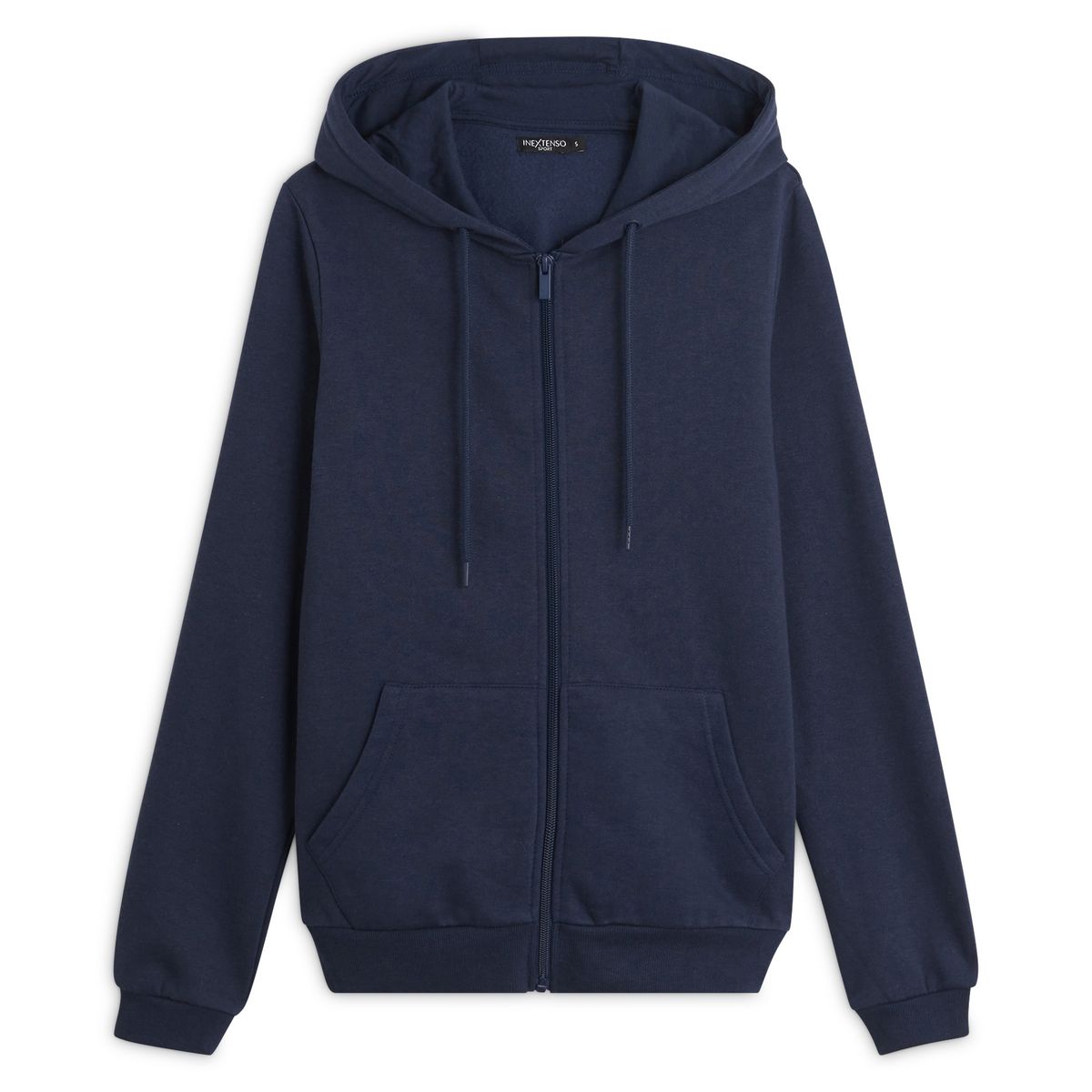 INEXTENSOSPORT Sweat de sport molleton à capuche bleu marine femme