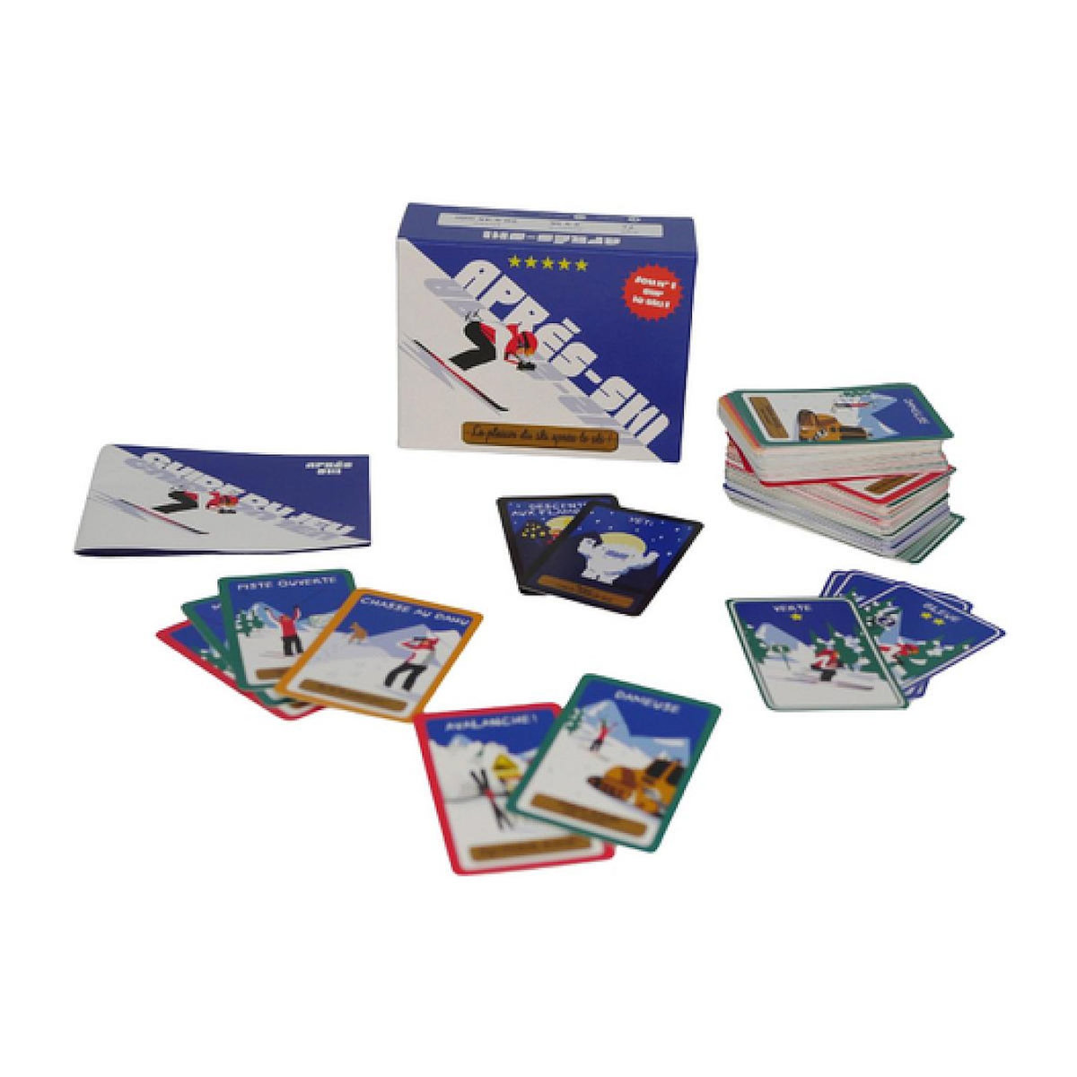 SILVERLIT Après Ski - Jeu de Cartes Montagne – Dès 7 Ans – 2 à 8 Joueurs