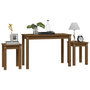 Voir la diapositive 4 : VIDAXL Tables gigognes 3 pcs Marron miel Bois de pin massif