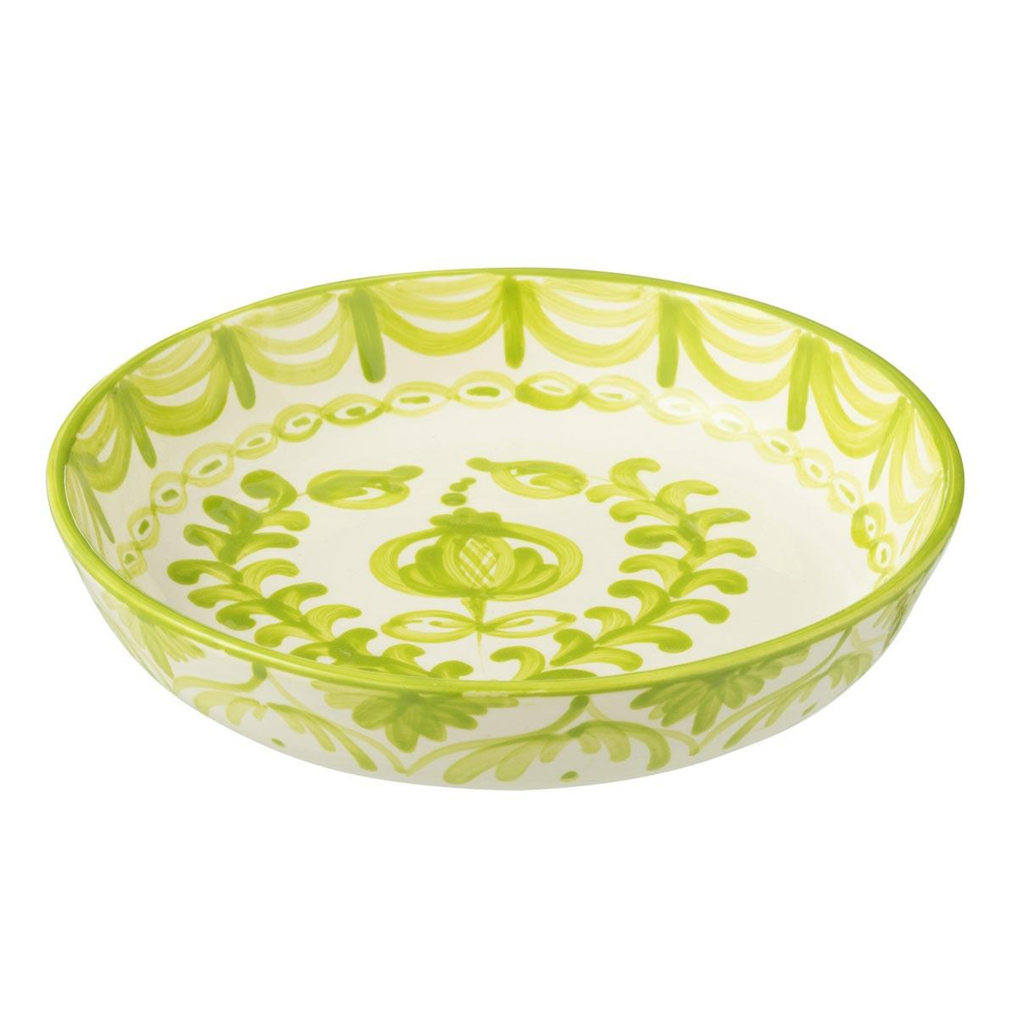 J-LINE Coupelle Basse en Céramique  Granada  25cm Vert