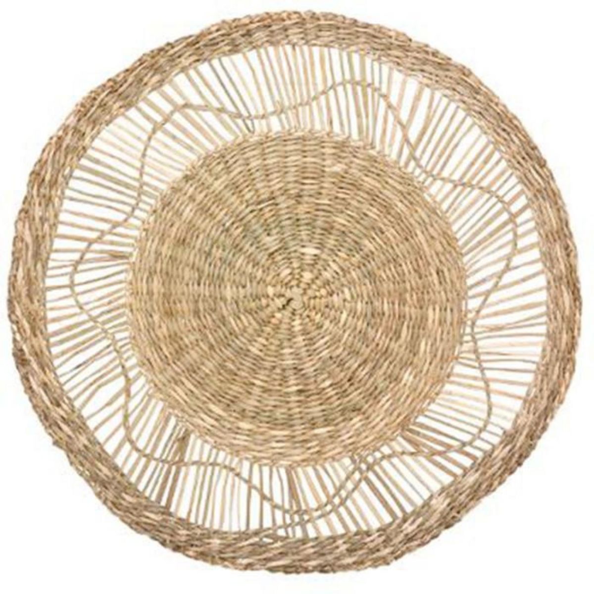 ATMOSPHERA Décoration Murale Ronde  Seagrass  38cm Naturel