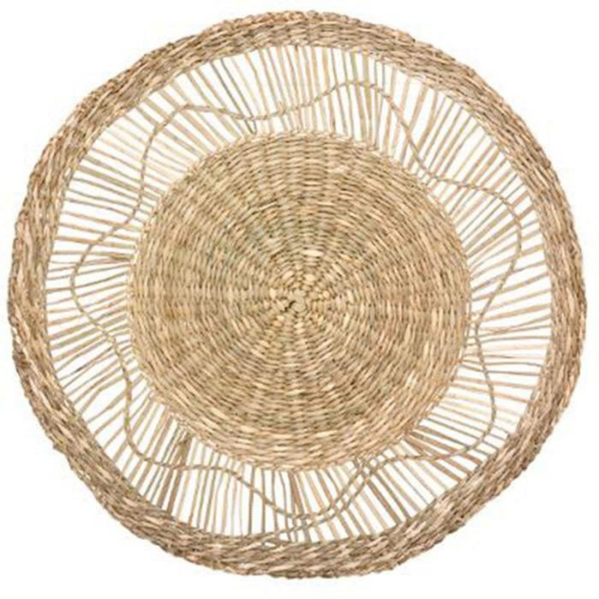 ATMOSPHERA Décoration Murale Ronde  Seagrass  38cm Naturel