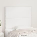 VIDAXL Tetes de lit 2 pcs Blanc 100x5x78/88 cm Similicuir