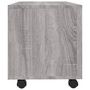 Voir la diapositive 5 : VIDAXL Meuble TV sur roulettes Sonoma gris 90x35x35 cm Bois ingenierie