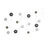 Voir la diapositive 1 : Paris Prix Guirlande Lumineuse Led  Boule  360cm Gris