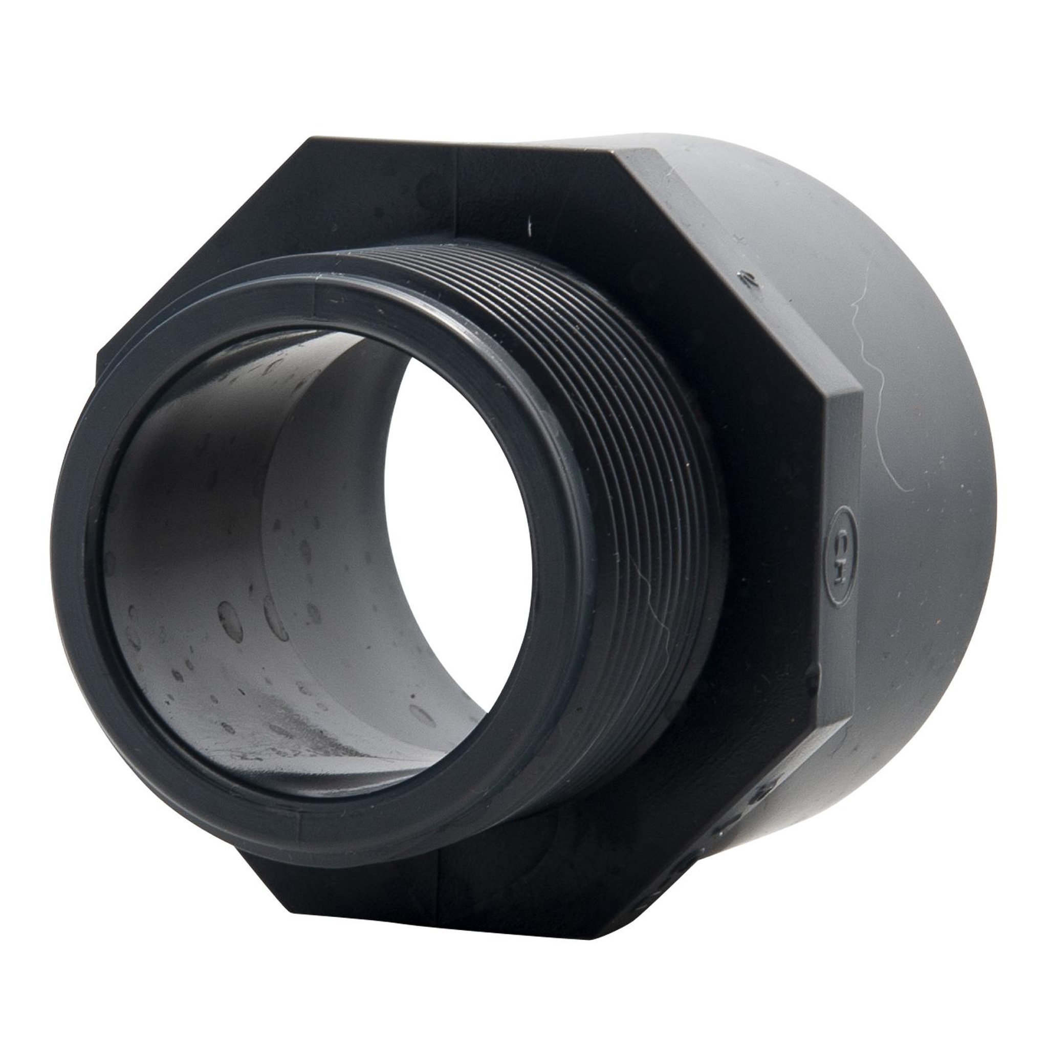 Voir la diapositive 2 : Jardibric Raccord pression fileté PVC M/F 40x49 Mø63-Fø50 mm