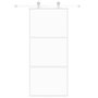 Voir la diapositive 3 : VIDAXL Porte coulissante blanc 90x205 cm verre trempe aluminium