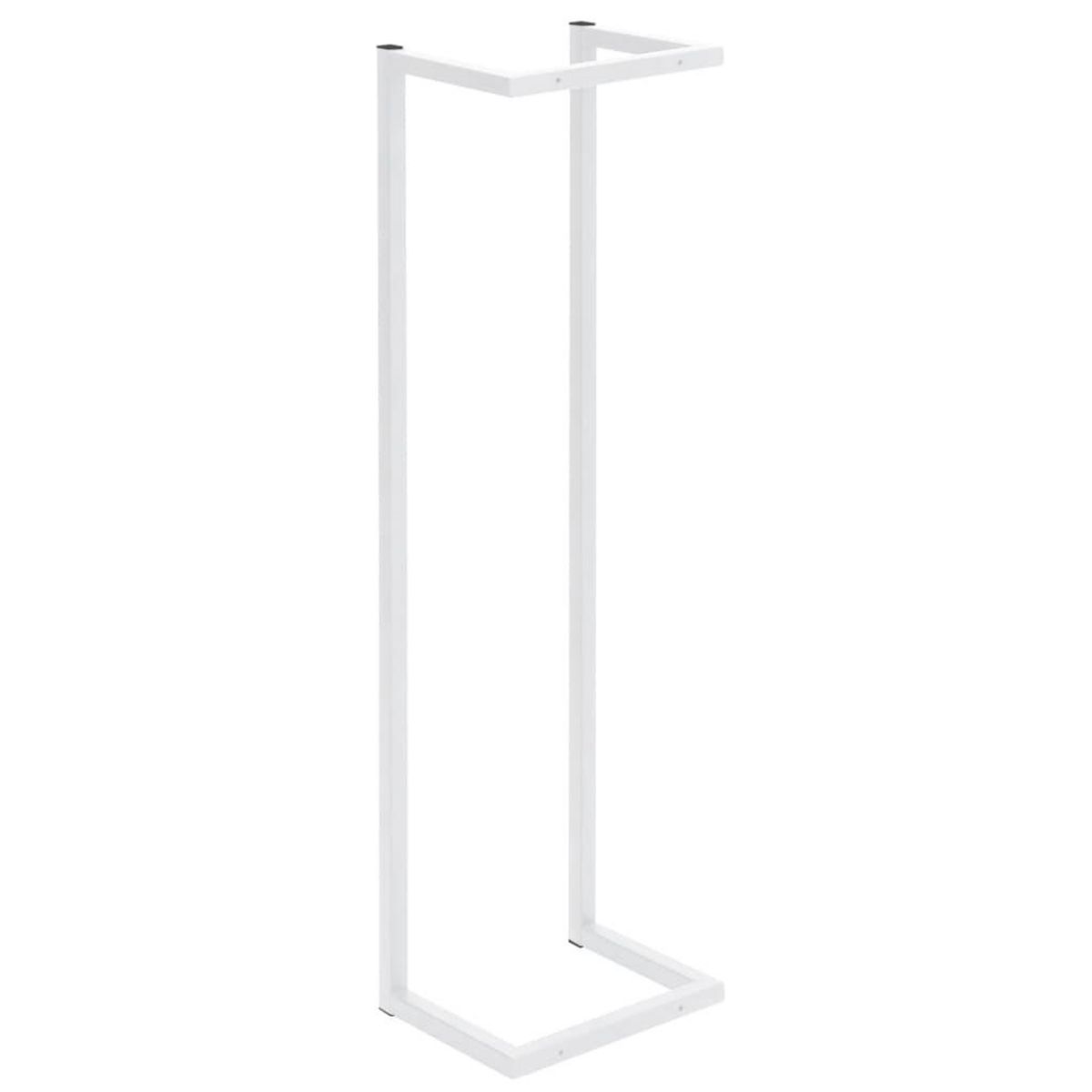 VIDAXL Porte-serviette Blanc 25x20x95 cm Acier