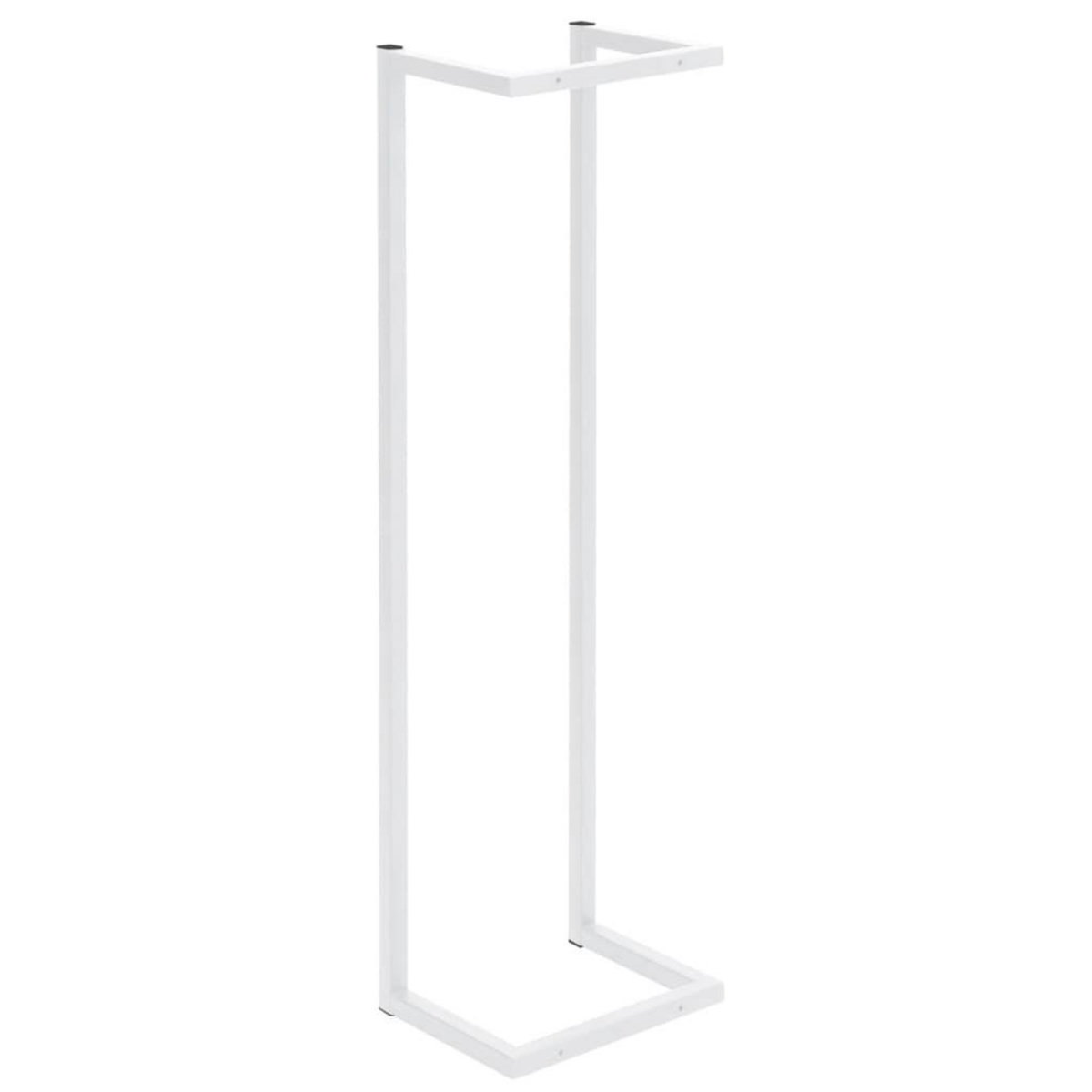 VIDAXL Porte-serviette Blanc 25x20x95 cm Acier