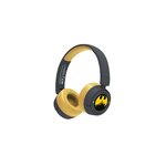 Batman Casque audio sans fil Batman Gotham City Jaune et Noir