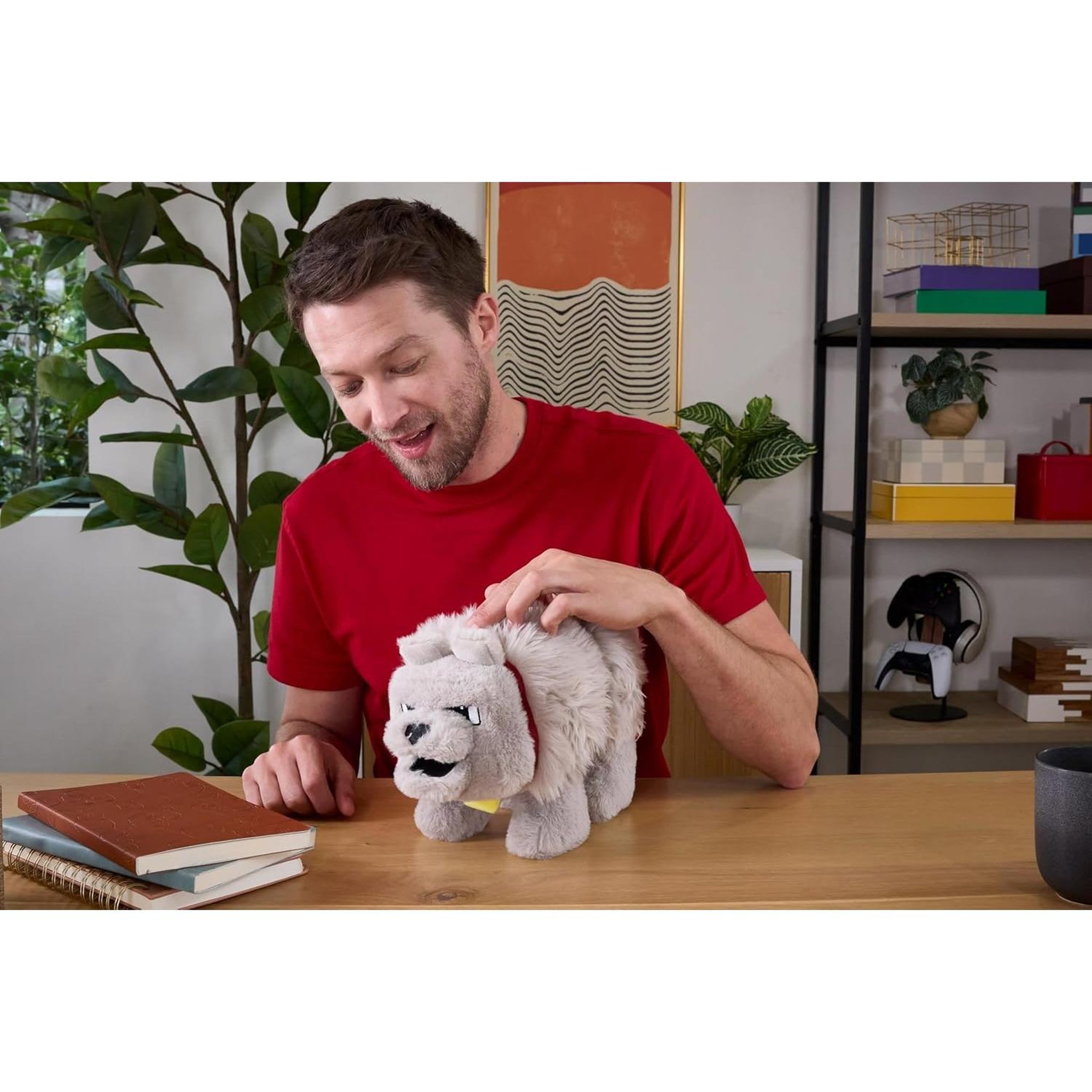 Voir la diapositive 6 : MATTEL Peluche Mattel Dennis le loup multicolore interactive