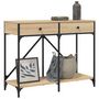 Voir la diapositive 3 : VIDAXL Table console chene sonoma 100x39x78,5 cm bois d'ingenierie