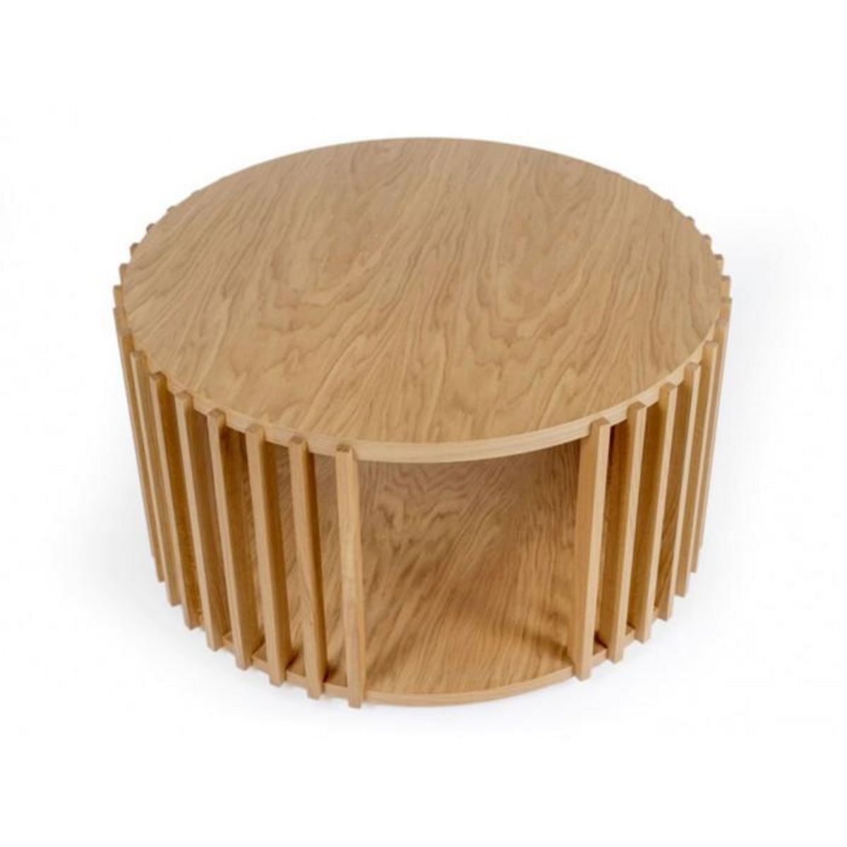 Paris Prix Table Basse Ronde Design  Drume  83cm Chêne