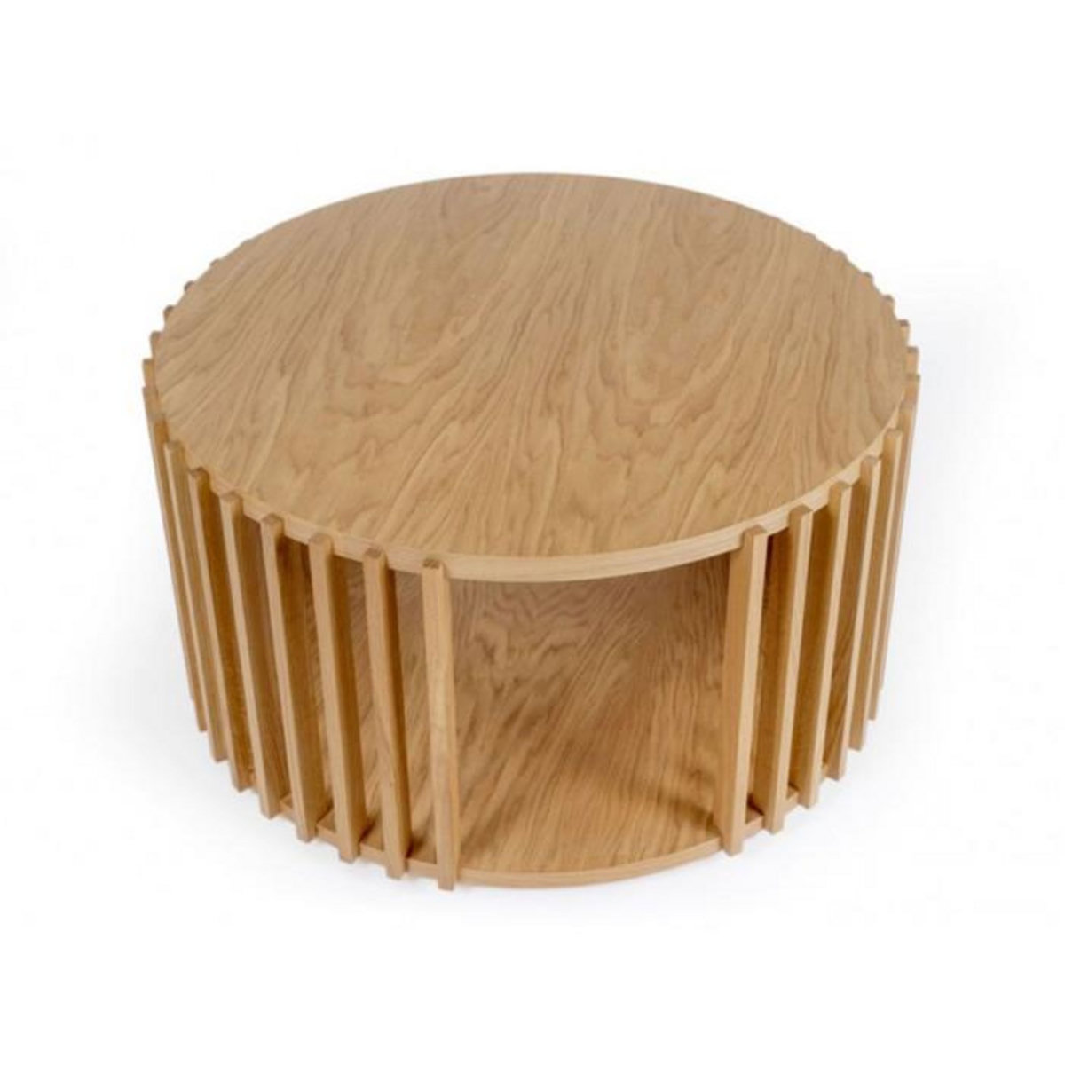 Paris Prix Table Basse Ronde Design  Drume  83cm Chêne