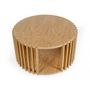 Voir la diapositive 2 : Paris Prix Table Basse Ronde Design  Drume  83cm Chêne