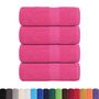 Voir la diapositive 2 : VIDAXL Serviettes de visage 4 pcs rose 30x30 cm 360 g m² 100% coton