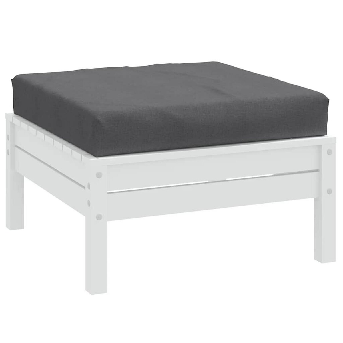 VIDAXL Coussin de palette anthracite melange 60x60x10 cm tissu