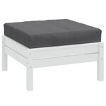 VIDAXL Coussin de palette anthracite melange 60x60x10 cm tissu