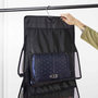 Voir la diapositive 2 : Paris Prix Rangement à Suspendre  6 Sacs à Main  83cm Noir