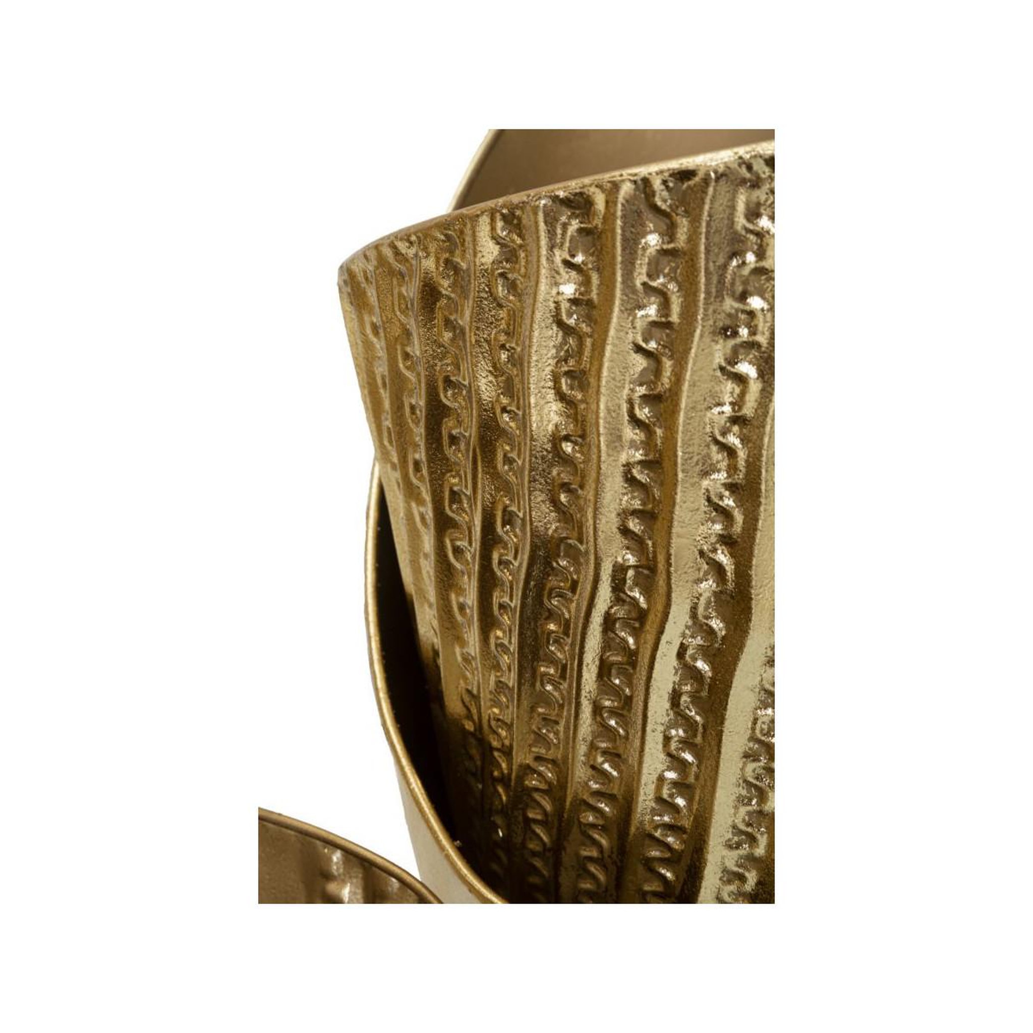 Voir la diapositive 6 : Paris Prix Lot de 3 vases en métal  flosty  75cm or