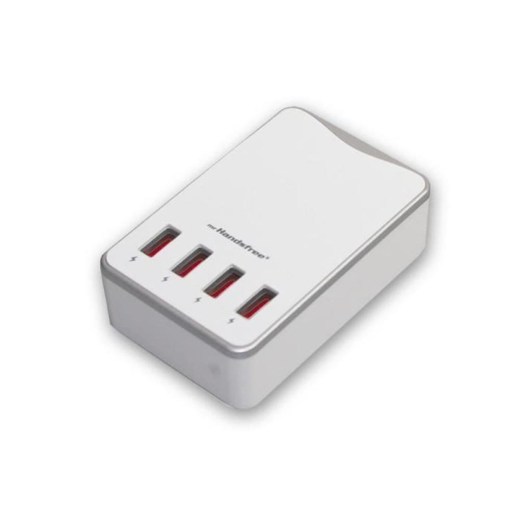 MR HANDSFREE Chargeur secteur USB 4 ports 6,2A blanc universel pack DUO
