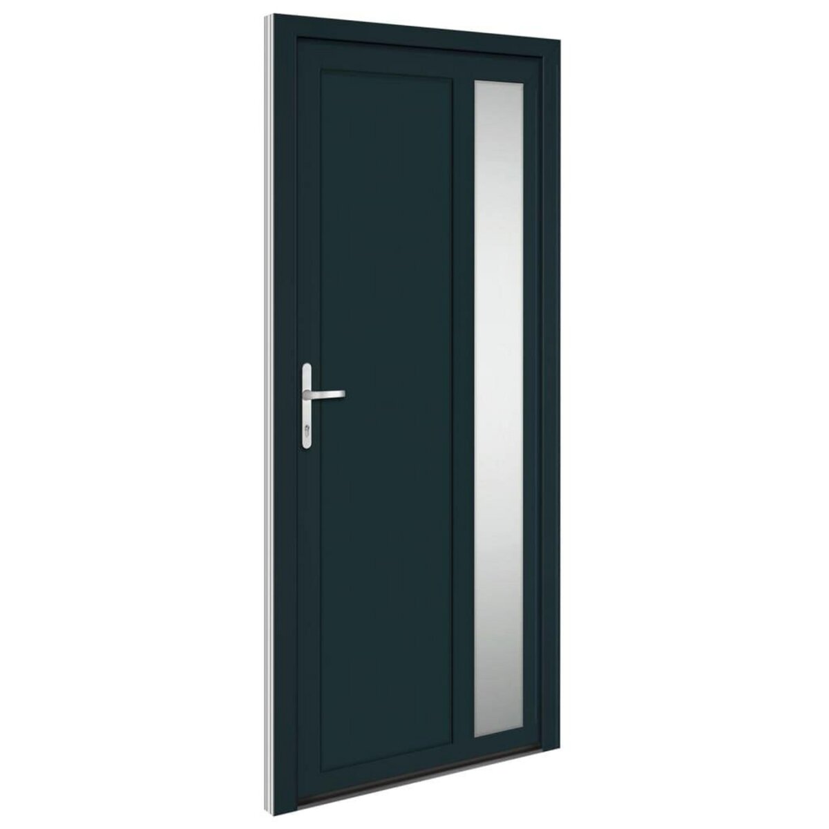 VIDAXL Porte d'entree anthracite 98x208 cm PVC