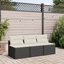 Voir la diapositive 1 : VIDAXL Canapes de jardin sans accoudoirs avec coussins 2 pcs noir