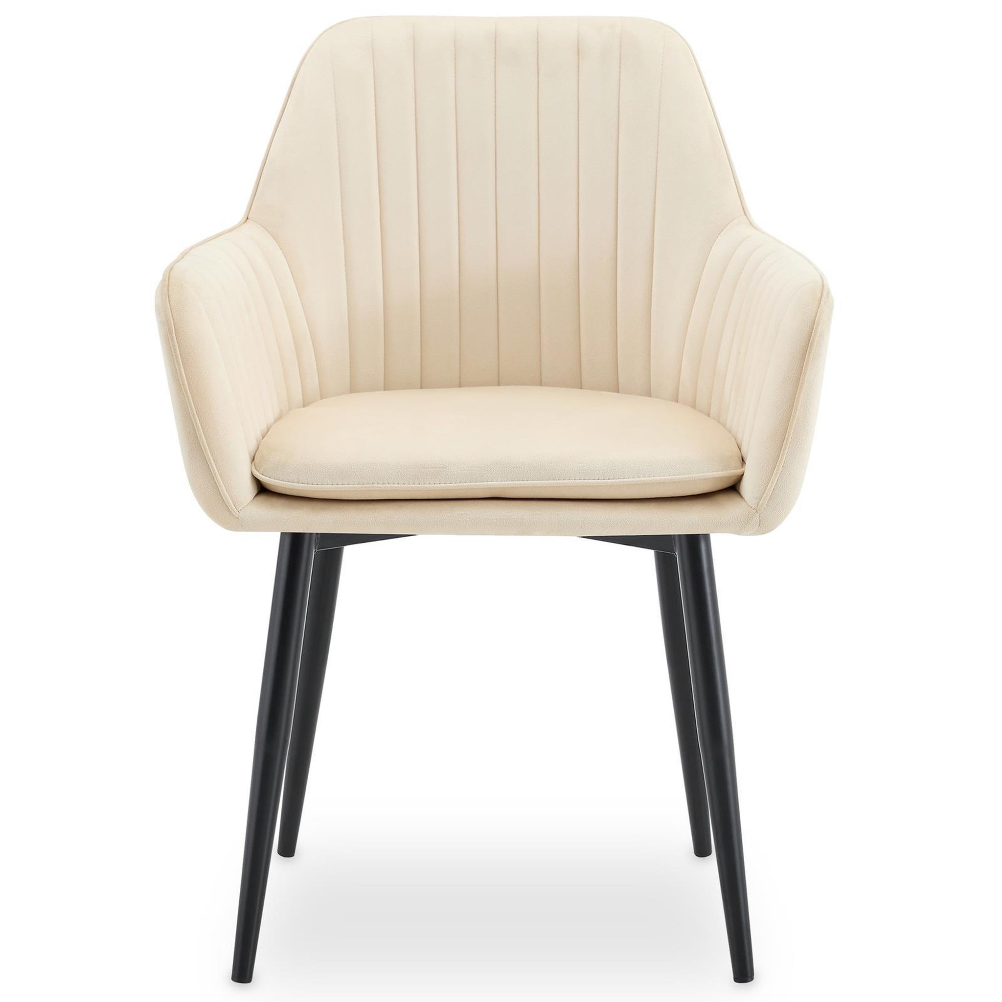 Voir la diapositive 4 : IDIMEX Lot de 2 chaises sienna de salle à manger en velours