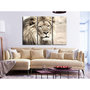 Voir la diapositive 2 : Paris Prix Tableau 3 Panneaux  The King of Beasts Beige
