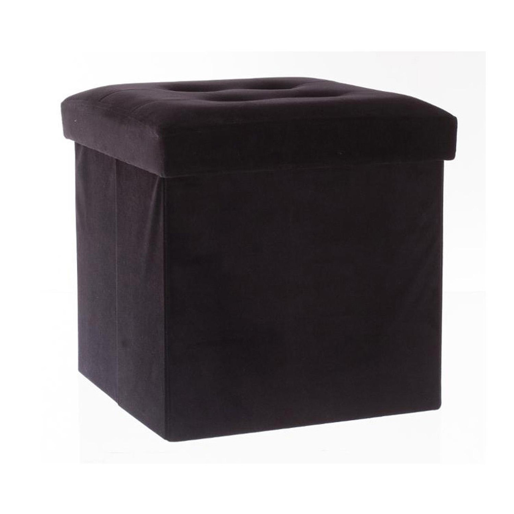 Voir la diapositive 1 : ATMOSPHERA Pouf Velour Leandre - Pliant