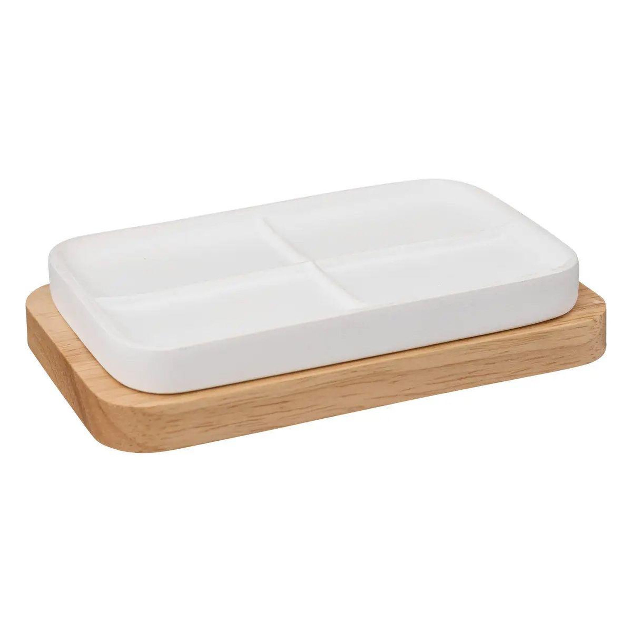 FIVE Porte savon en résine  natureo  13cm blanc