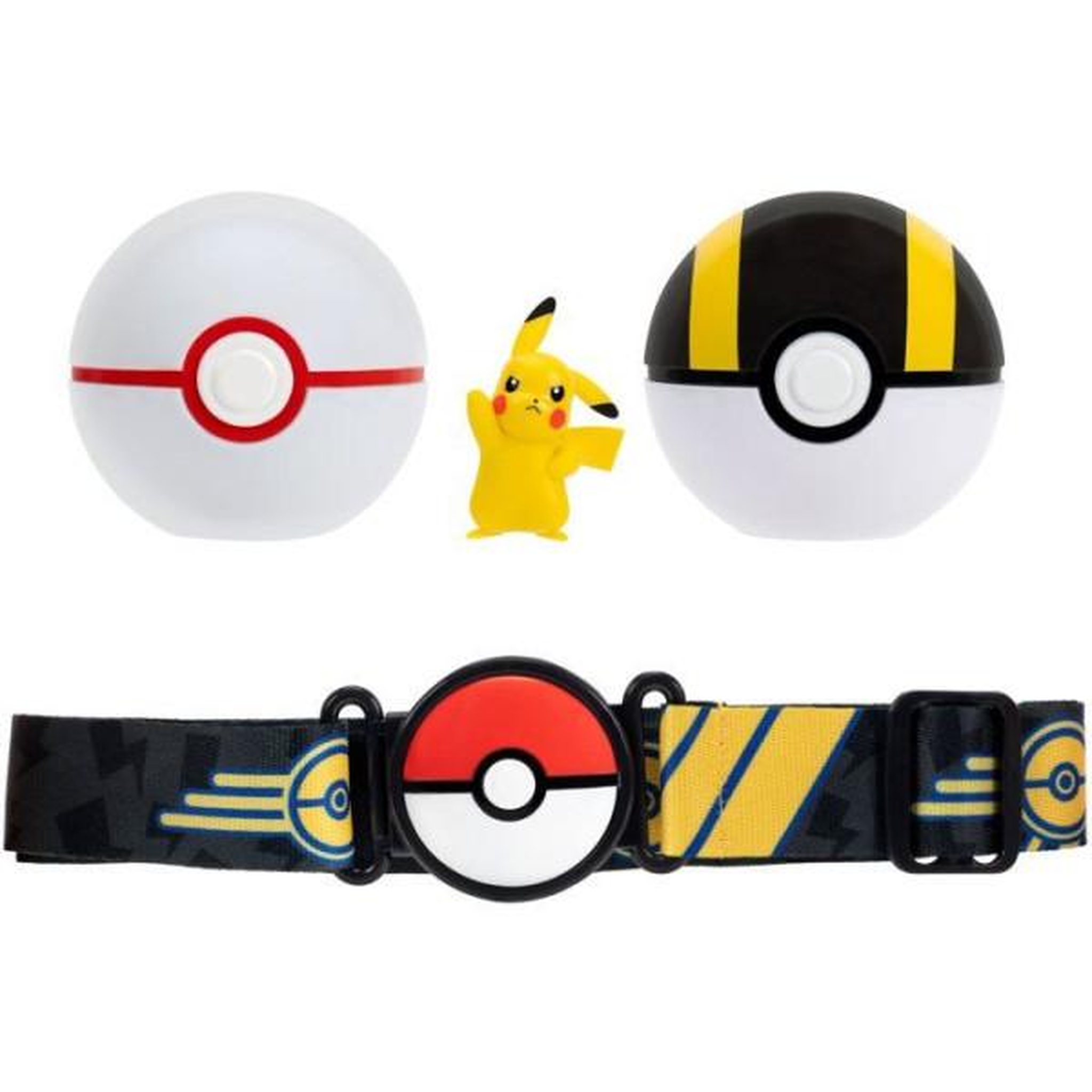Pokemon Ceinture Poké Ball - POKEMON - Clip'N Go Pikachu - 2 Poké Balls - figurine incluse